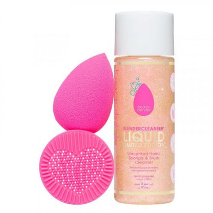 BeautyBlender Double Delight Blend & Cleanse Set makiažo kempinėlė ir valiklis Rinkinys