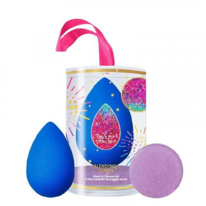 BeautyBlender Original Sponge and Solid Cleanser Kit makiažo kempinėlė + muiliukas Blue