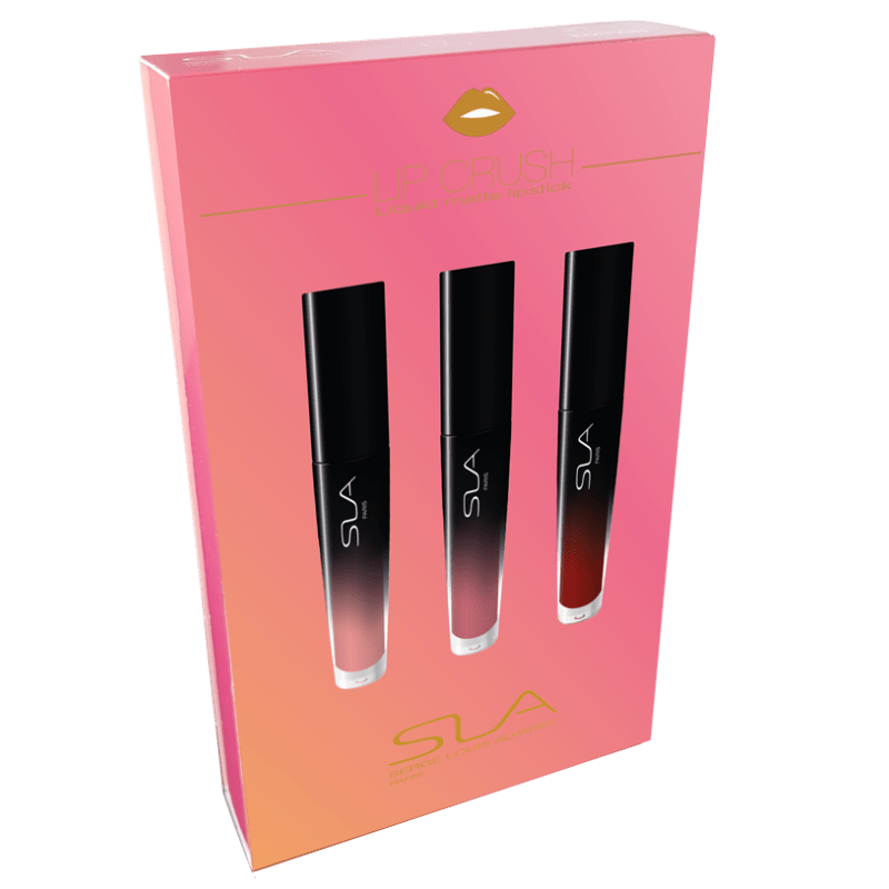 SLA PARIS Matinių lūpų lakų rinkinys LIP CRUSH TRAVEL KIT