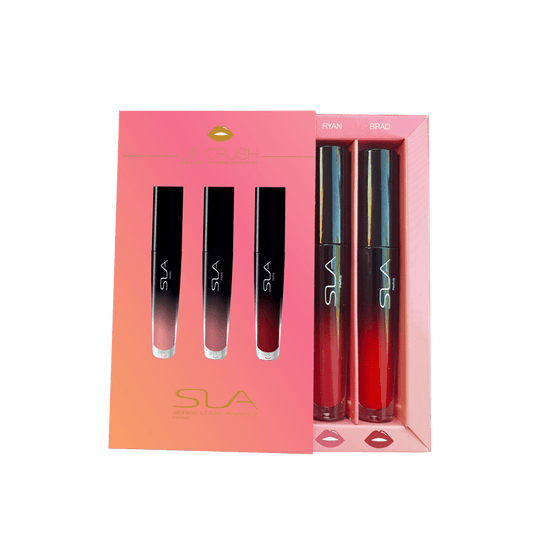 SLA PARIS Matinių lūpų lakų rinkinys LIP CRUSH TRAVEL KIT