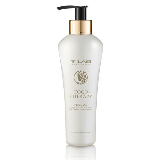 T-LAB PROFESSIONAL Coco therapy DUO Mask kaukė sausų ir pažeistų plaukų, 300ml