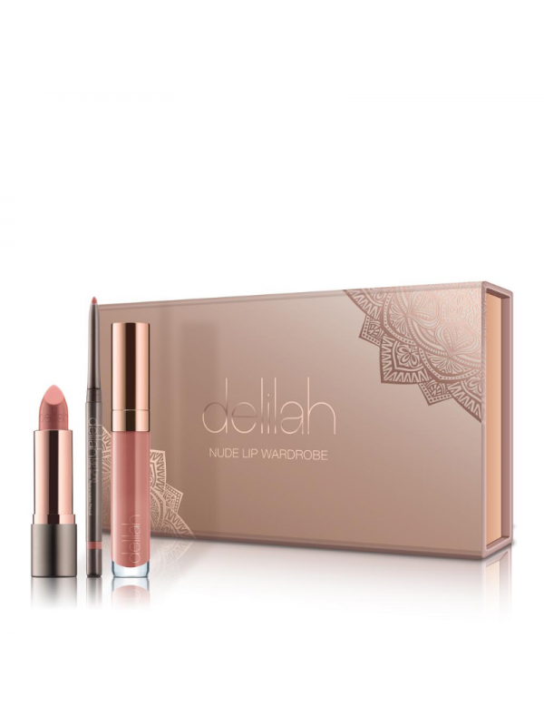 DELILAH NUDE LIP WARDROBE dekoratyvinės kosmetikos rinkinys lūpoms