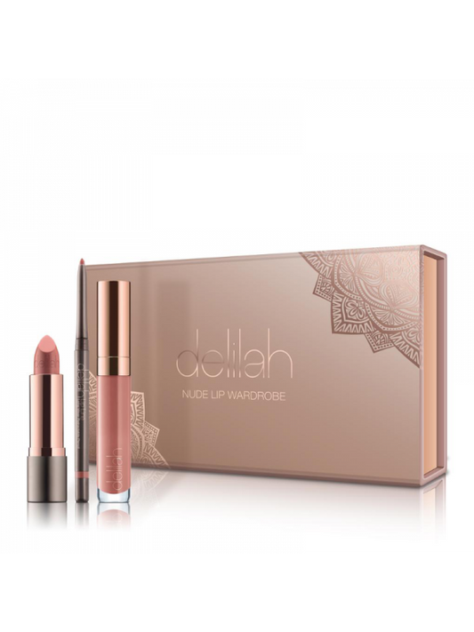 DELILAH NUDE LIP WARDROBE dekoratyvinės kosmetikos rinkinys lūpoms