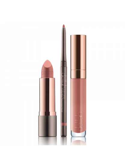 DELILAH NUDE LIP WARDROBE dekoratyvinės kosmetikos rinkinys lūpoms