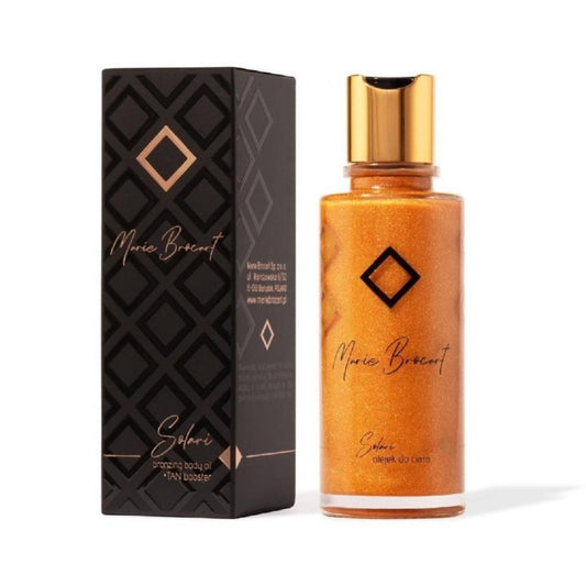 MARIE BROCART Solari Shimmer and Bronzing Body Oil drėkinamasis, švytėjimo kūnui suteikiantis aliejus su bronzantais, 100ml