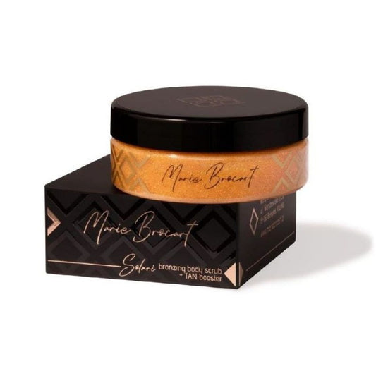 MARIE BROCART Solari Shimmer and Bronzing Body Scrub su bronzantais drėkinamasis, švytėjimo kūnui suteikiantis šveitiklis, 250g