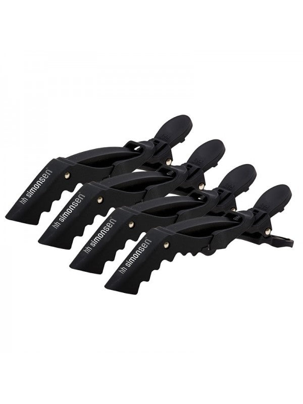 HH SIMONSEN CROCODILE CLIPS plaukų segtukai, 4 vnt