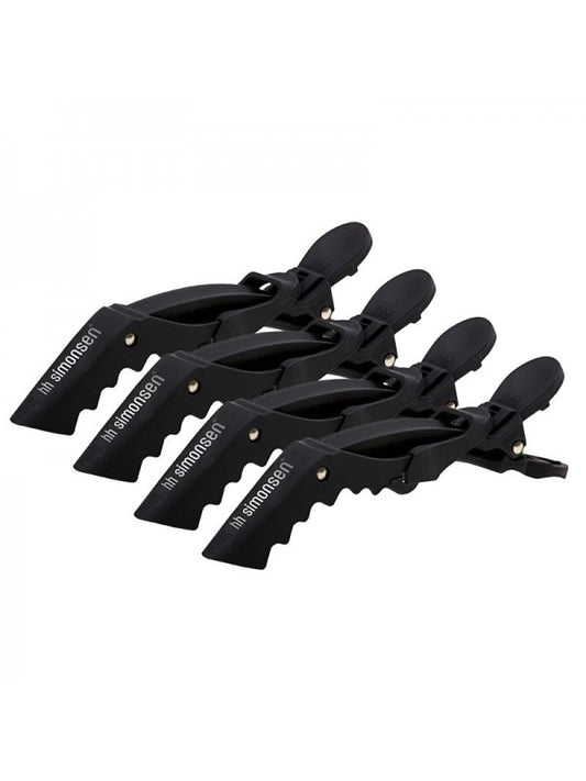 HH SIMONSEN CROCODILE CLIPS plaukų segtukai, 4 vnt