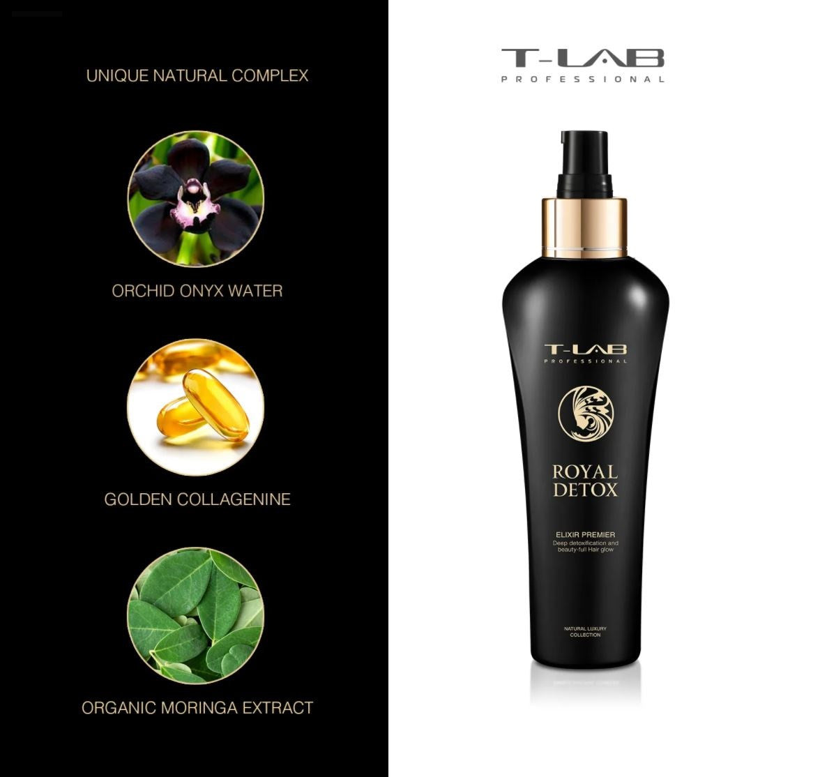 T-LAB PROFESSIONAL Royal Detox Elixir Premier eliksyras, 150ml