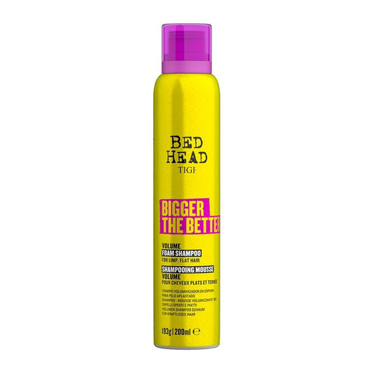 TIGI BED HEAD BIGGER THE BETTER FOAM apimties suteikiantis putų šampūnas, 200ml