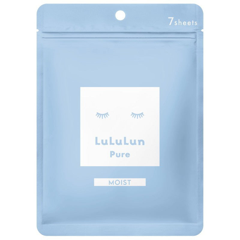 LuLuLun Pure Moist Mask 7 Pack intensyviai drėkinančių vienkartinių veido kaukių rinkinys, 7 vnt.